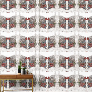 William morris wreath floral textile art wallpaper