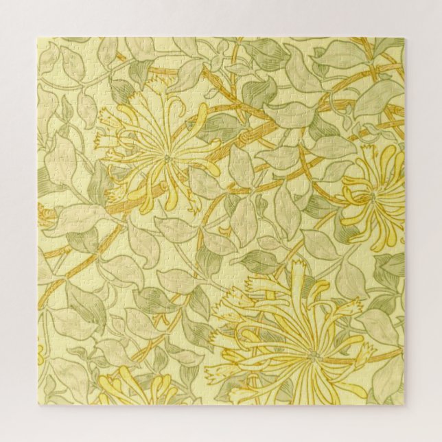 William Morris - Yellow Honeysuckle Jigsaw Puzzle (Vertical)