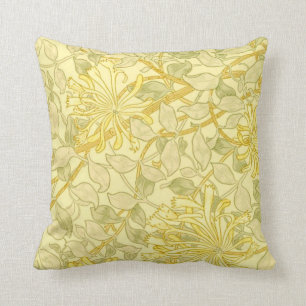William Morris - Yellow Honeysuckle Throw Pillow