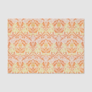 WIlliam Morris Yellow Orange Pattern Vintage Tissue Paper