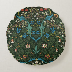 William Morris's (1834-1896) Tulip pattern. Round Pillow