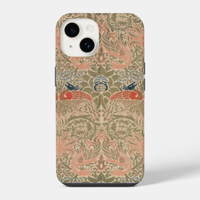 William morris's birds famous pattern    iPhone case (Back)