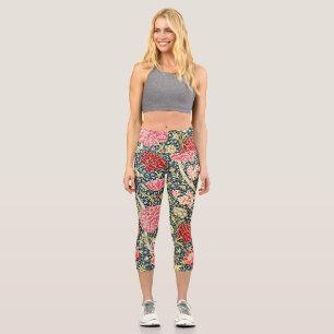 William Morris's Cray famous pattern Capri Leggings