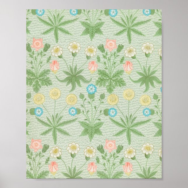 William Morris's Daisy famous pattern.  Poster (Front)