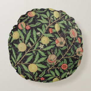 William Morris's Four fruits (1862) famous pattern Round Pillow