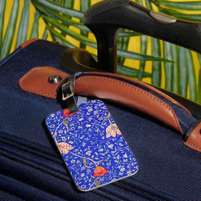William Morris's Medway famous pattern  Luggage Tag (Front Insitu 1)