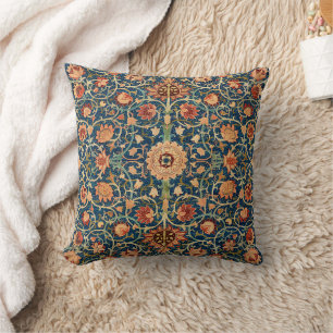 William Morris's Pattern   Holland Park Carpet  Throw Pillow