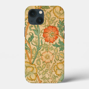 William Morris's Pink and Rose famous pattern iPhone 13 Mini Case