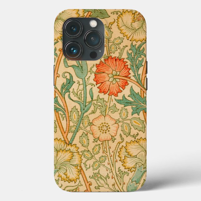 William Morris's Pink and Rose famous pattern  Case-Mate iPhone Case (Back)
