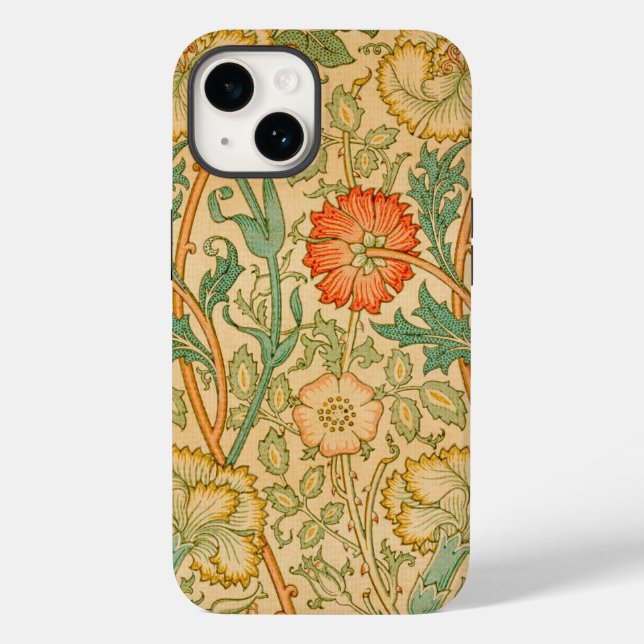 William Morris's Pink and Rose famous pattern   Case-Mate iPhone Case (Back)