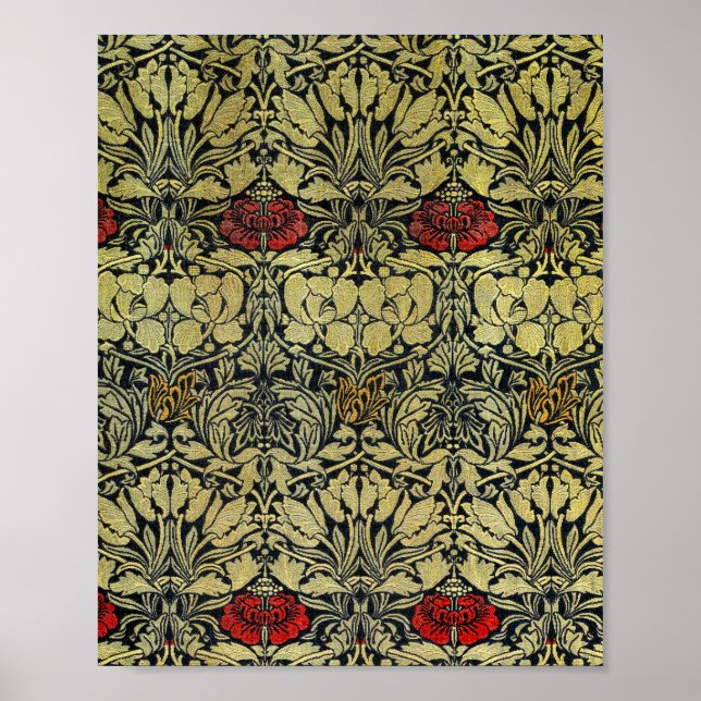 William morris's Tulip and Rose famous pattern Poster (Front)
