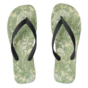 William Morris's Tulip famous pattern  Flip Flops