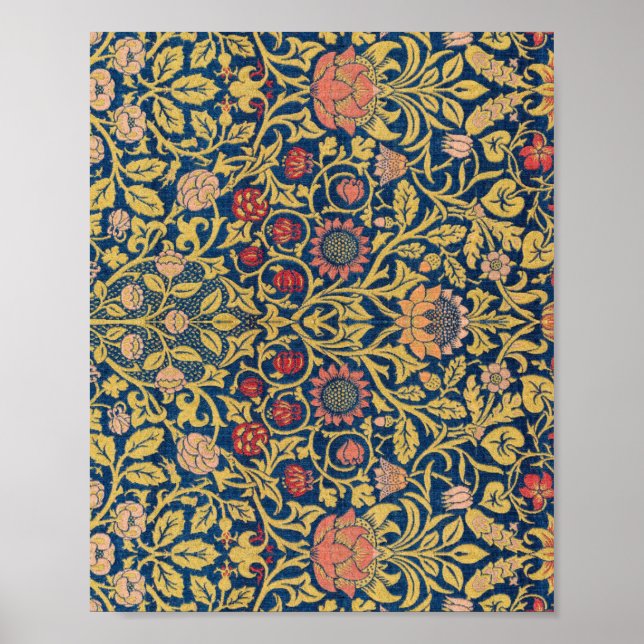 William Morris's Violet and Columbine famous Poster (Front)