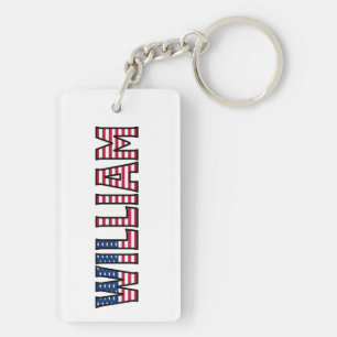 William Name Vorname USA Flagge Anhänger Schlüssel Keychain