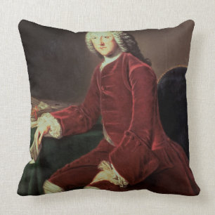 William Pitt the 'Elder', later 1st Earl of Chatha Throw Pillow