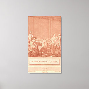 William Pitt the Elder Opposing the Peace Canvas Print