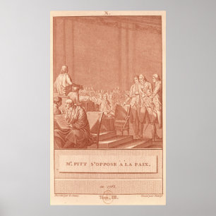 William Pitt the Elder  Opposing the Peace Poster