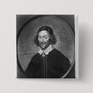 William Prynne illustration 2 Inch Square Button