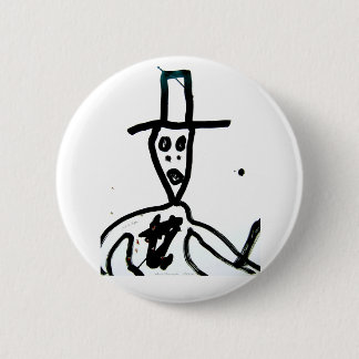 william s. burroughs "man in hat" 2 inch round button