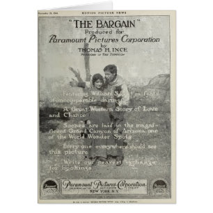 William S Hart 1914 silent film exhibitor ad photo