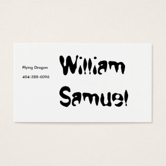 William Samuel, Flying Dragon