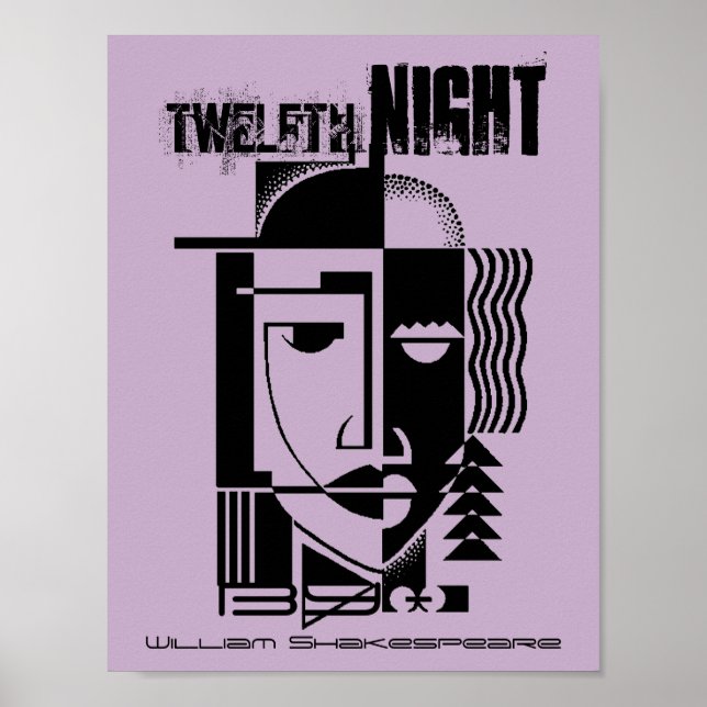William Shakespeare 12th Night Twelfth Poster (Front)