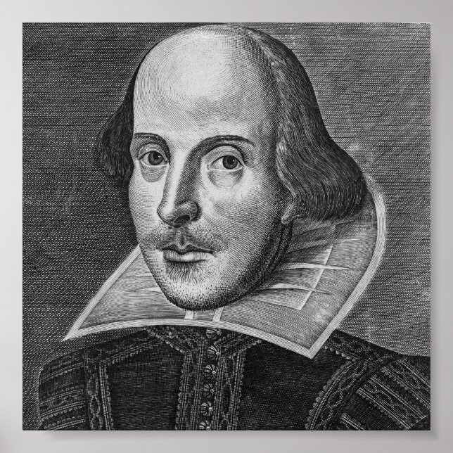 William Shakespeare 1623 Poster (Front)