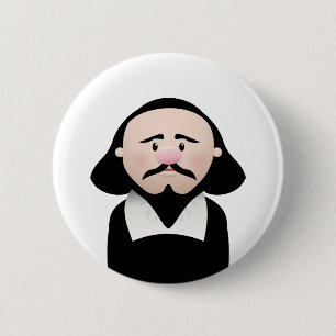 William Shakespeare 2 Inch Round Button