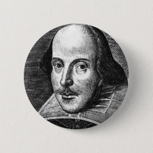 William Shakespeare 2 Inch Round Button