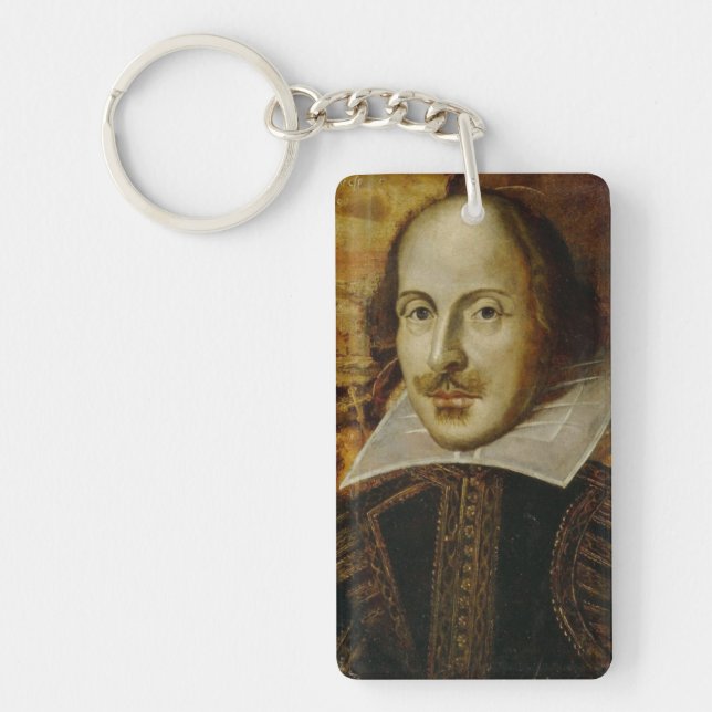 William Shakespeare Acrylic Keychain (Front)