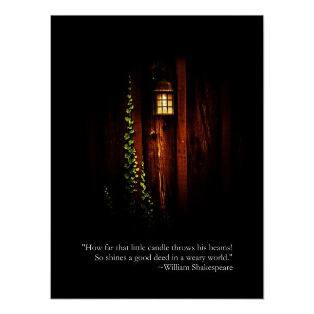 William Shakespeare Barn Lantern Poster (Front)