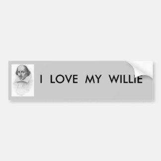 WILLIAM SHAKESPEARE BUMPER STICKER