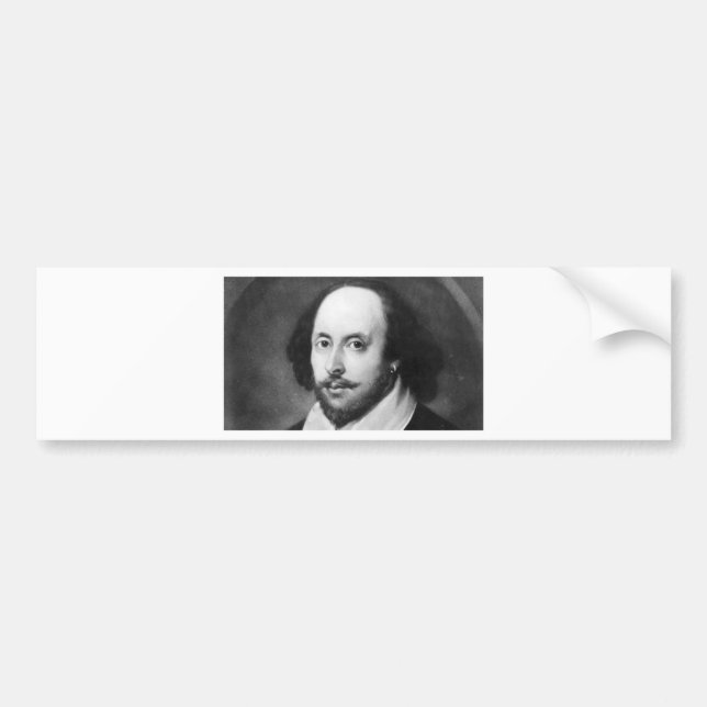 William Shakespeare Bumper Sticker (Front)