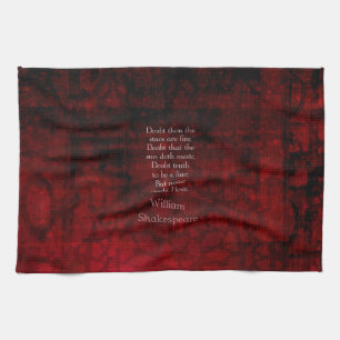 William Shakespeare Famous Love Quote Kitchen Towel