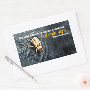 William Shakespeare Inspirational Quote "Hope" Sticker