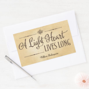 William Shakespeare Inspirational Quote Live Long Sticker