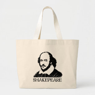 William Shakespeare Large Tote Bag
