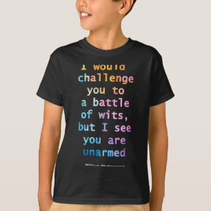 William Shakespeare Pastel I See You Are Unarmed Q T-Shirt