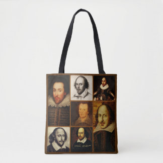 William Shakespeare Polyester Tote Bag