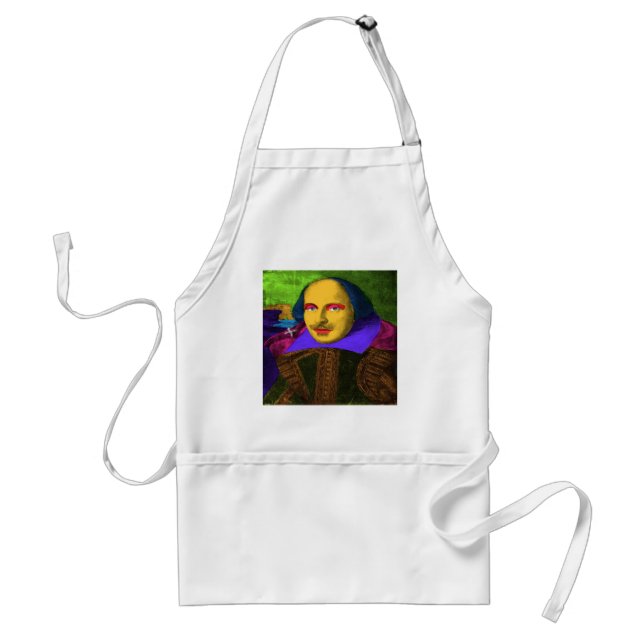 William Shakespeare Pop Art Standard Apron (Front)