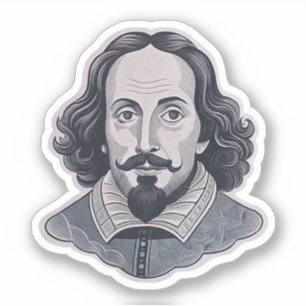 William Shakespeare portrait Hamlet illustration 