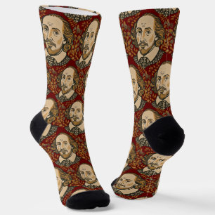 William Shakespeare portrait illustration London Socks