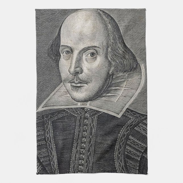 William Shakespeare Portrait Kitchen Towel (Vertical)