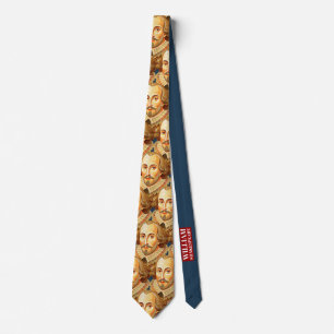 William Shakespeare portrait Tie