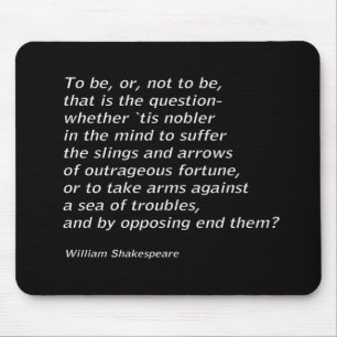 William Shakespeare`s `Hamlet` Mouse Pad