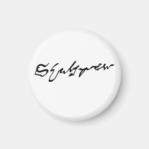 William Shakespeare signature Magnet