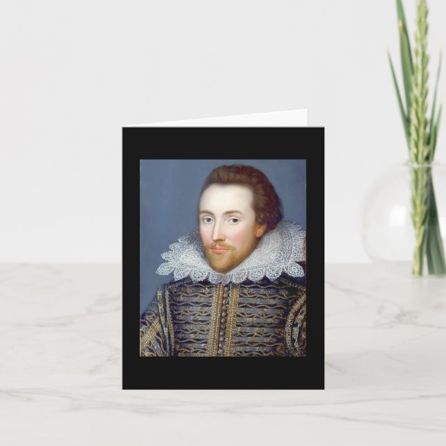 William Shakespeare Theme Note Card (Front)