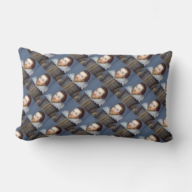 William Shakespeare Theme Throw Pillow (Front)