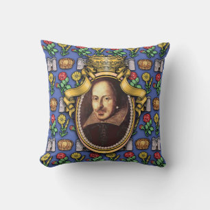William Shakespeare Throw Pillow