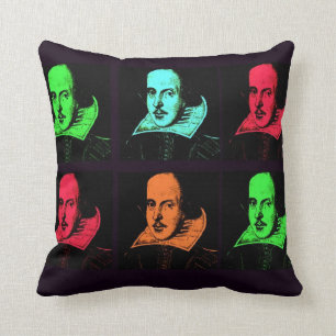 William Shakespeare Throw Pillow